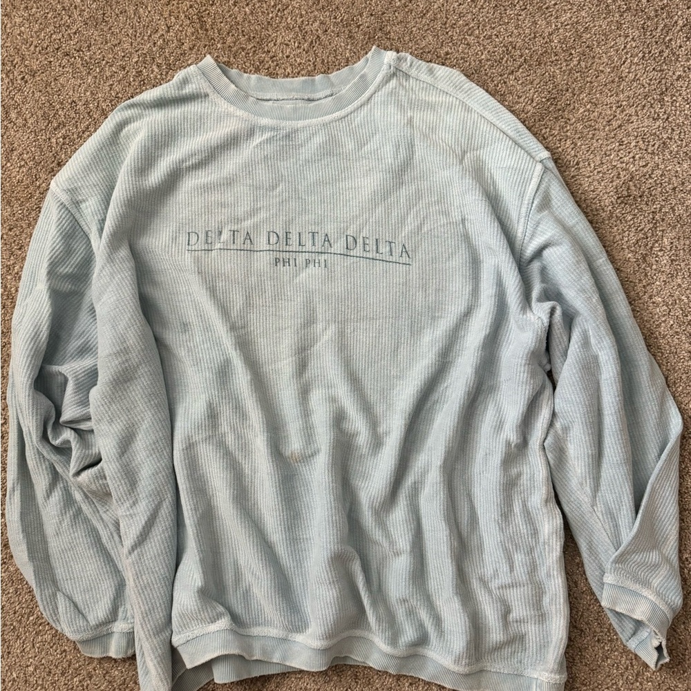 Tri Delta Corded Crewneck Sweatshirt